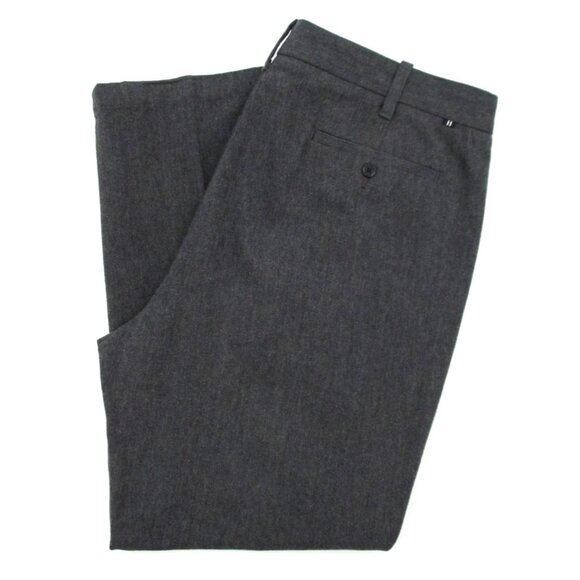 Nautica Beacon Pants Mens 40x30 Charcoal Gray Tailored Fit Chino Cotton Trousers - Picture 1 of 16